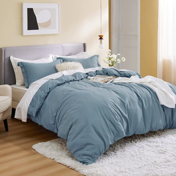 New Full or Queen Duvet Covers  - Soft Brushed Microfiber 3 Pieces with … - Picture 7 of 12